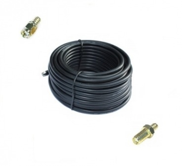 2 x 10m LL Antennenkabel SMA-M auf SMA-FM (SMA Verlängerung)